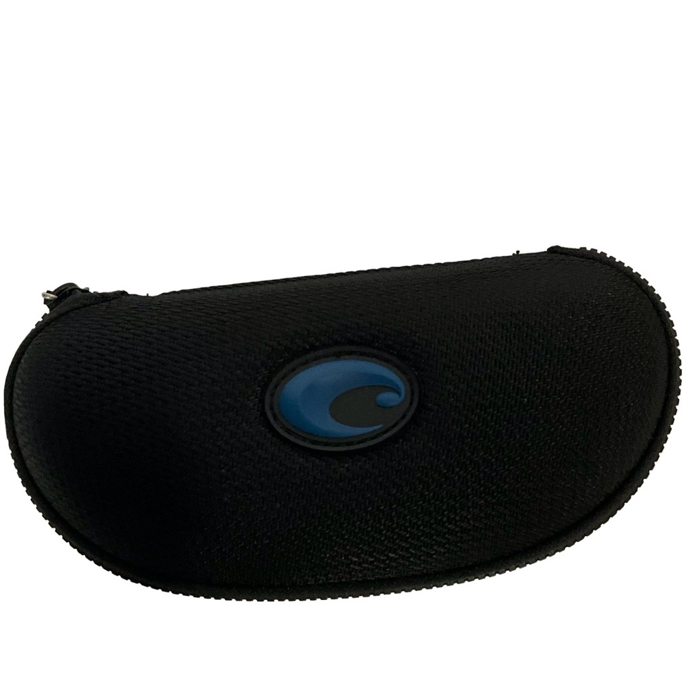 Costa Del Mar Black Textured Nylon Zippered Clamshell Sunglasses Case: EUC